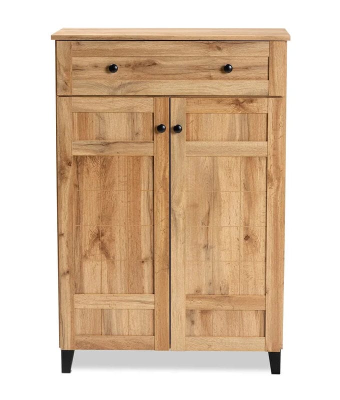 Kalpavriksh Solid Acacia wood Modern Shoe Rack With Drawer