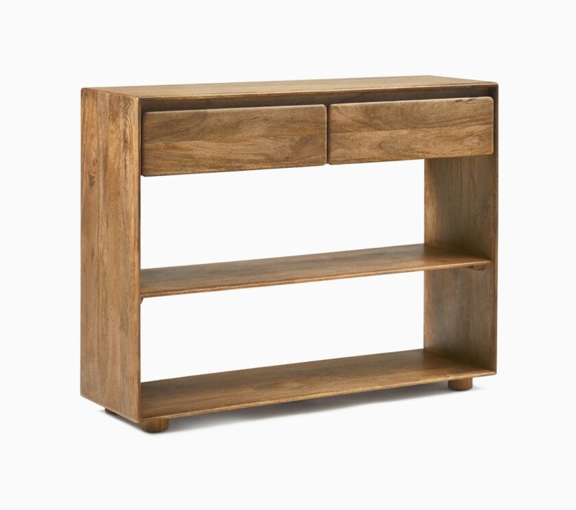 Kalpavriksh Solid Mango Wood Storage Console Table - Image 3