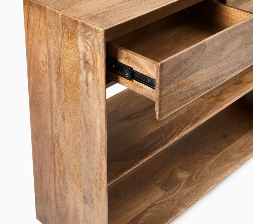 Kalpavriksh Solid Mango Wood Storage Console Table - Image 4