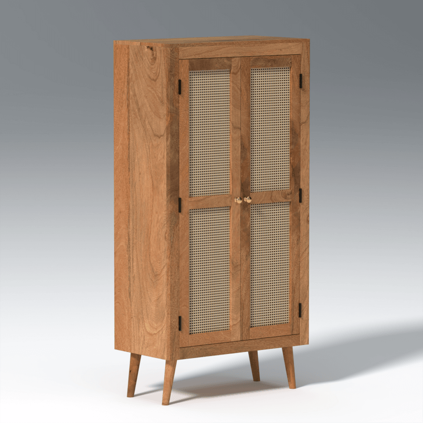 Kalpavriksh Two Door Solid Mango Wood Wardrobe - Image 3