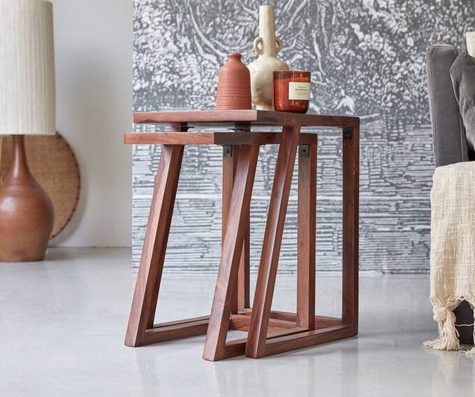 Kalpvariksh Solid Acacia wood End and Side Table