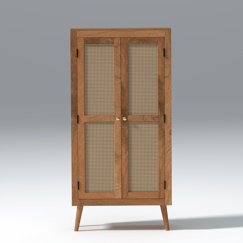 Kalpavriksh Two Door Solid Mango Wood Wardrobe