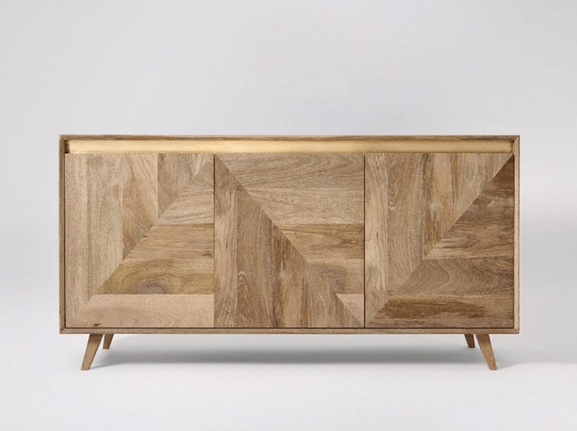 Kalpavriksh Sideboard With Three Doors of Solid Mango Wood - Image 2