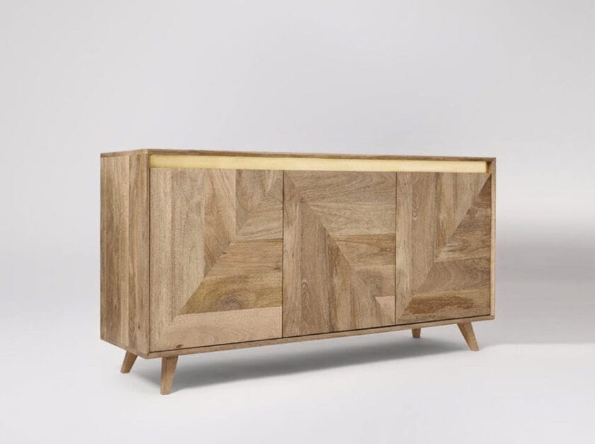 Kalpavriksh Sideboard With Three Doors of Solid Mango Wood