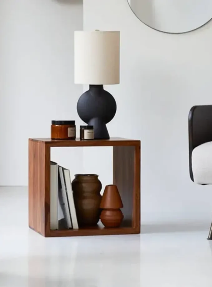Kalpavriksh Solid Acacia Wood End and Side Table
