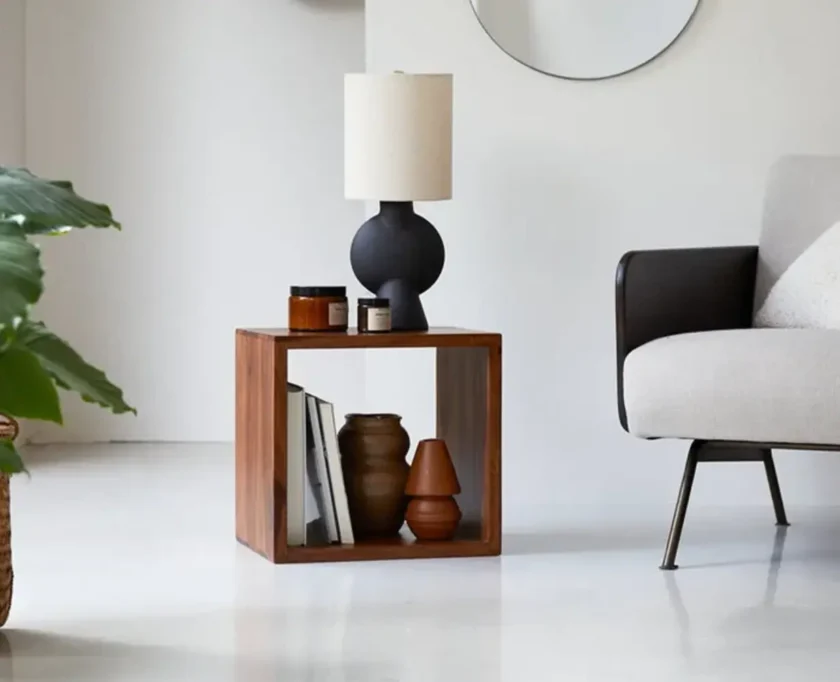 Kalpavriksh Solid Acacia Wood End and Side Table