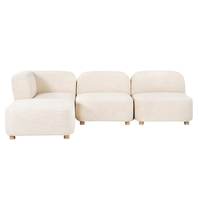 Kalpavriksh Solid Wood Four piece Sectional Sofa