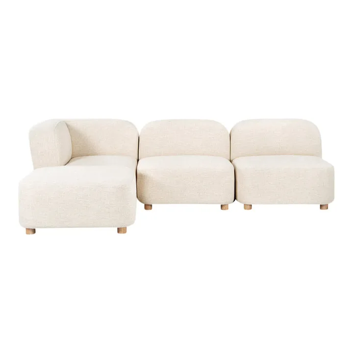 Kalpavriksh Solid Wood Four piece Sectional Sofa