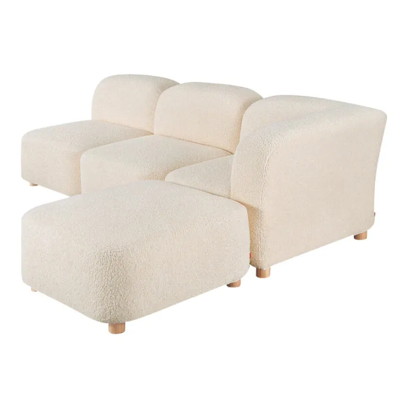 Kalpavriksh Solid Wood Four piece Sectional Sofa - Image 3