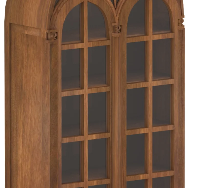 Kalpavriksh Solid Mango Wood Full Sized Crockery Cabinet and Cupboards - Image 3