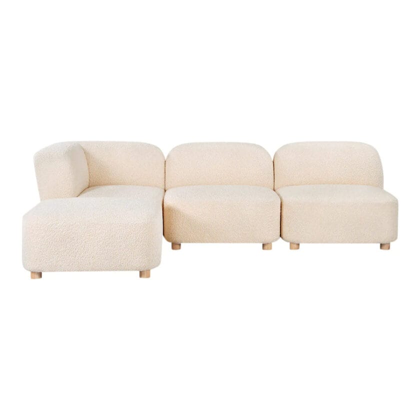 Kalpavriksh Solid Wood Four piece Sectional Sofa - Image 2