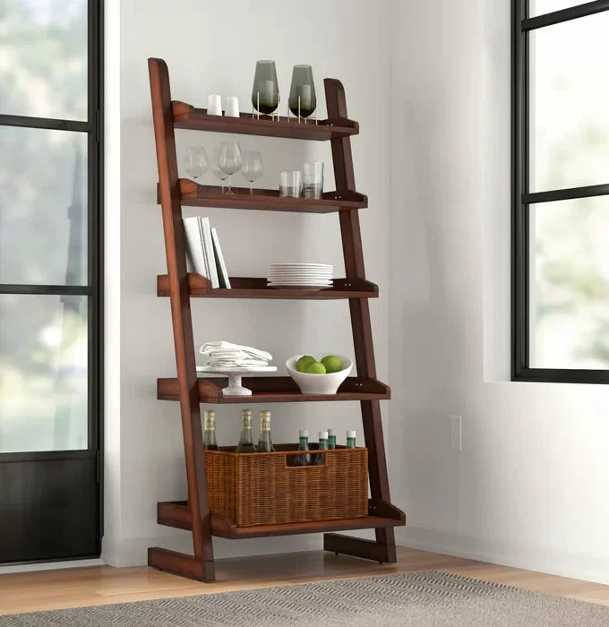 Kalpavriksh Solid Acacia Wood Tray Design Wall Shelve