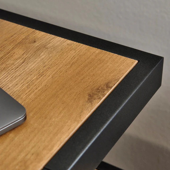Kalpavriksh Solid Wood and Metal Frame Office Table - Image 3