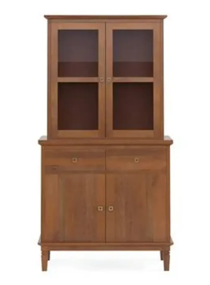 Kalpavriksh Solid Mango Wood  Four Door Crockery Cabinet And Cupboard