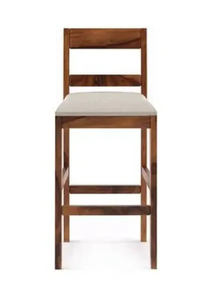 Kalpavriksh Solid Acacia Wood Bar Chair