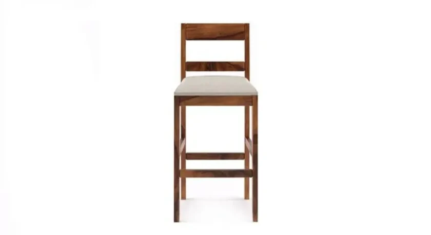 Kalpavriksh Solid Acacia Wood Bar Chair