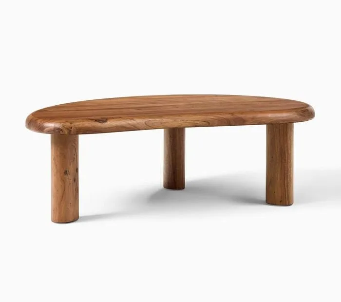 Kalpavriksh Solid Acacia Wood Coffee Table - Image 3