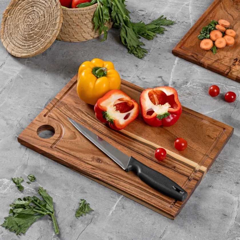 Kalpavriksh Solid Acacia Wood Chopping Board