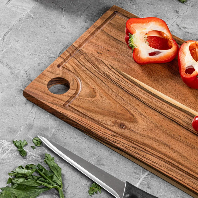 Kalpavriksh Solid Acacia Wood Chopping Board - Image 2