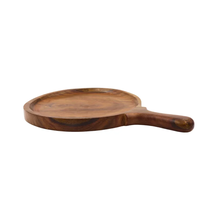 Kalpavriksh Solid Acacia Wood Pizza Platter - Image 4