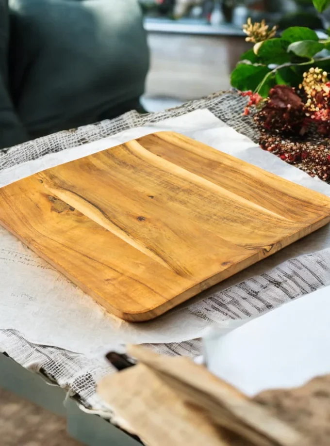 Kalpavriksh Solid Mango wood Tray