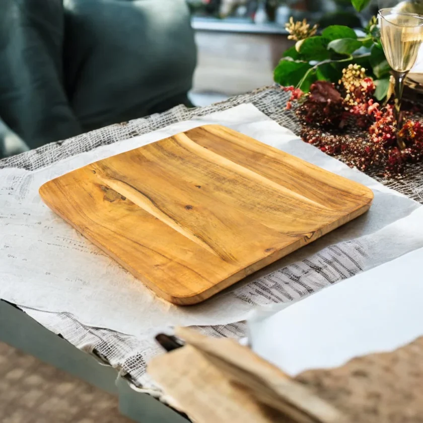 Kalpavriksh Solid Mango wood Tray