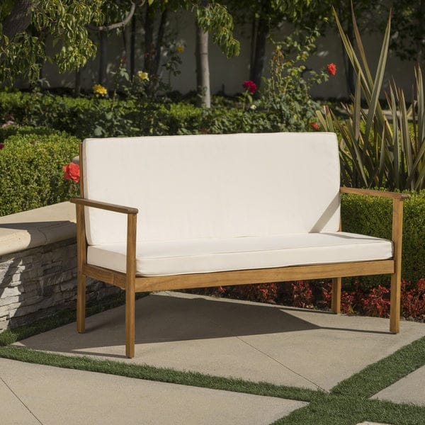 Kalpavriksh International  Outdoor Solid Acacia Wood Bench