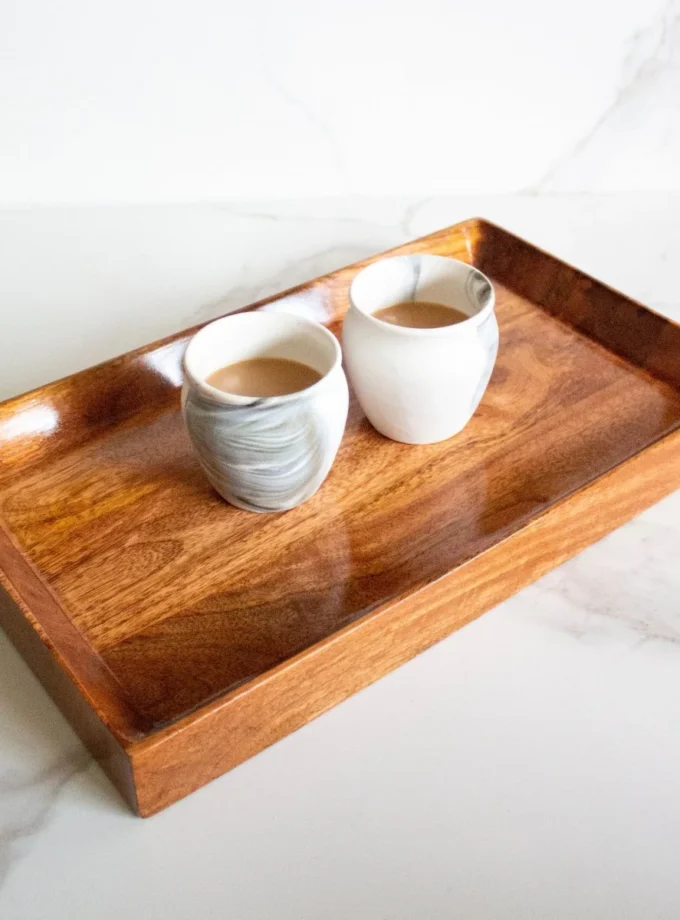 Kalpavriksh Solid Mango Wood Tray