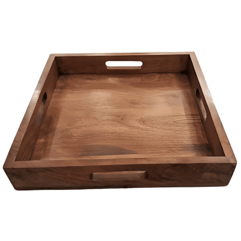 Kalpavriksh Solid Mango Wood Tray