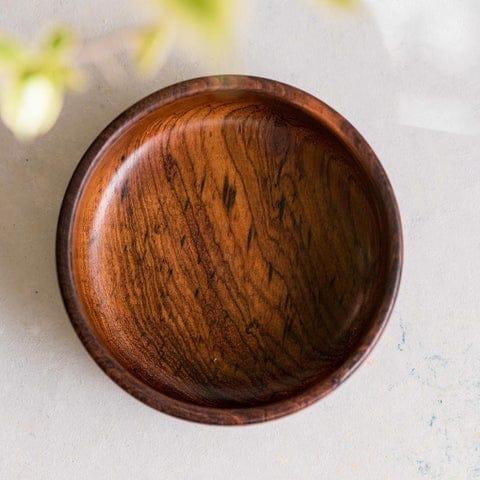 Kalpavriksh Solid Sheesham Wood Bowls Set Of Two