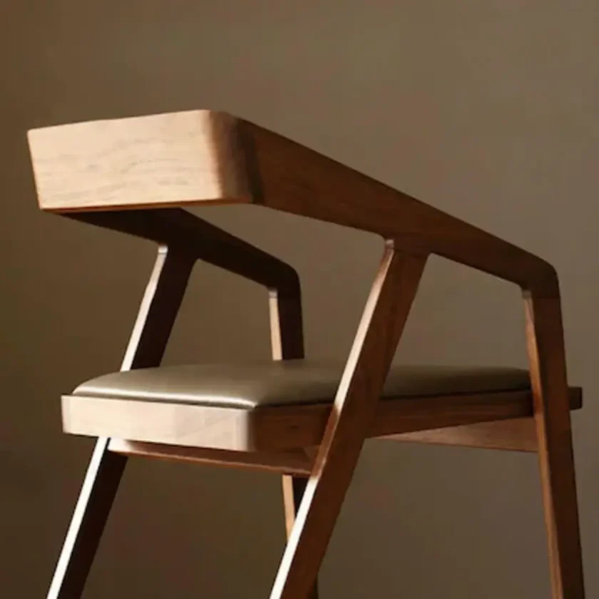 Kalpavriksh Solid Acacia Wood Chair - Image 4